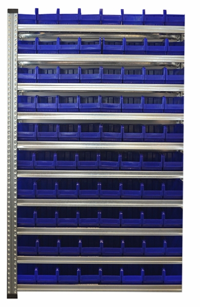 Elément suivant 10 niveaux avec bacs de rangement - 60 bacs type K3 (H120xP235xL144 mm) inclus