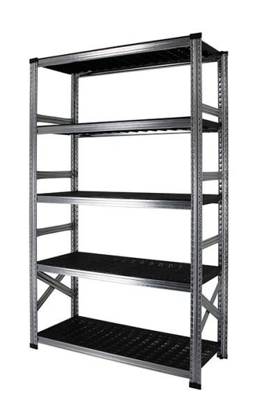 Elément de base 5 tablettes en plastique noir