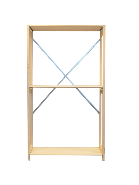 Elément de base 3 tablettes en bois WEDEKA