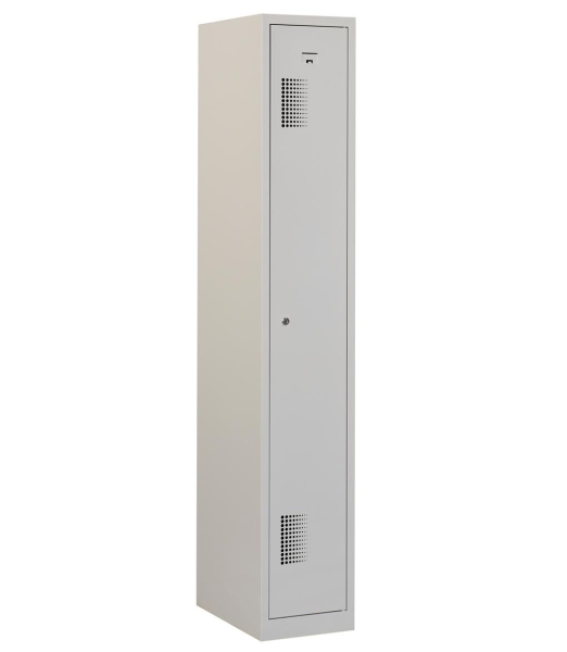 Casier type T, 1 porte, corps gris, porte grise