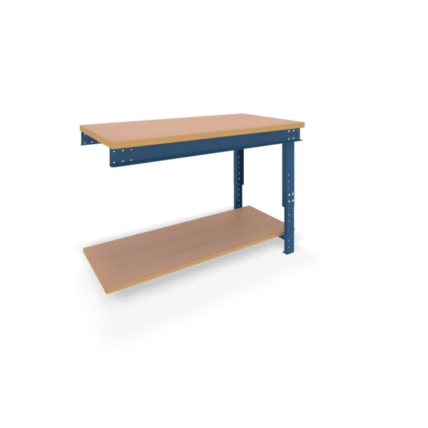 Etabli type B 650/1000x750x1500 - élément suivant avec tablette de fond