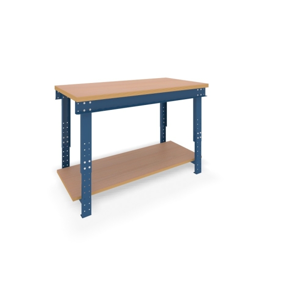Etabli type B 650/1000x750x1500 - avec tablette de fond