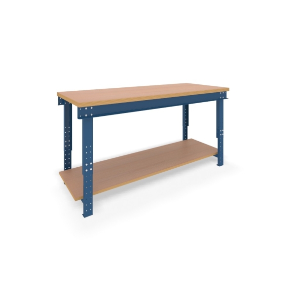 Etabli type B 650/1000x750x2000 - avec tablette de fond