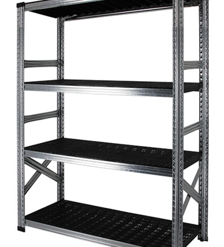 4 tablettes en plastique noir