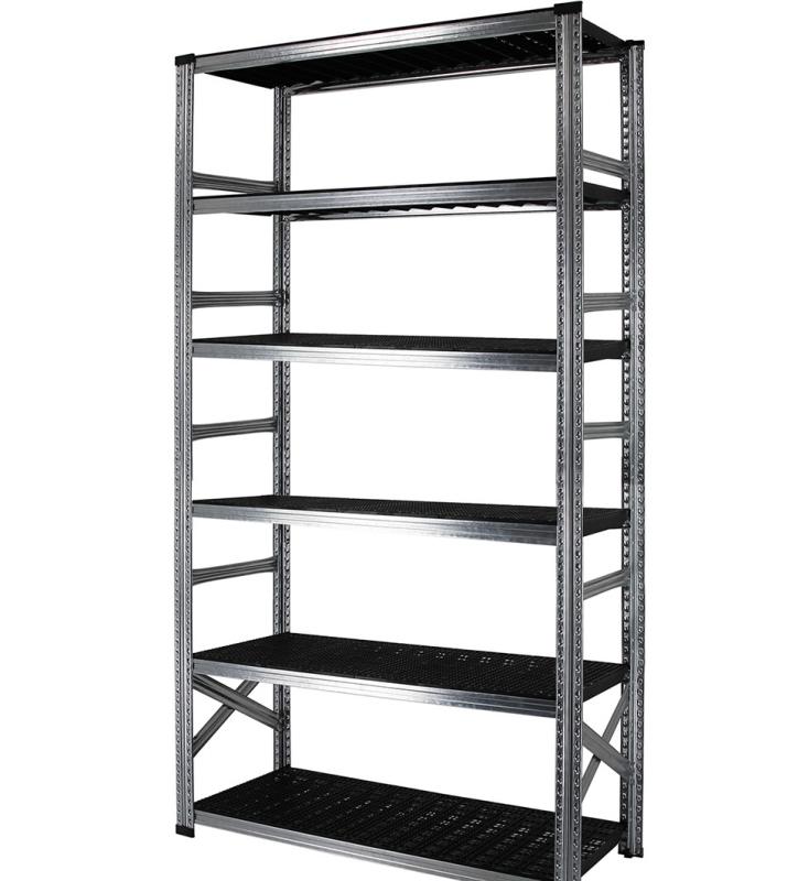 6 tablettes en plastique noir