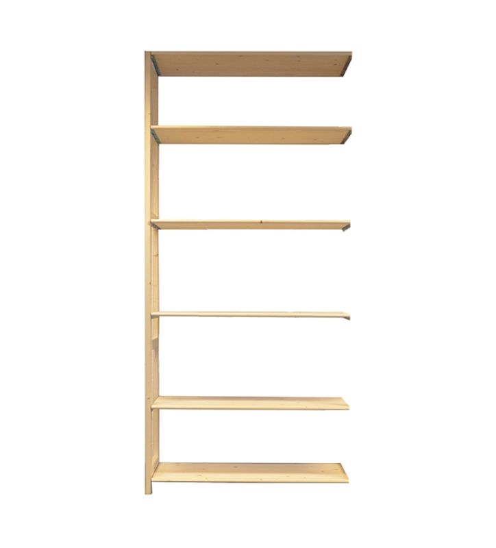 6 tablettes en bois A+