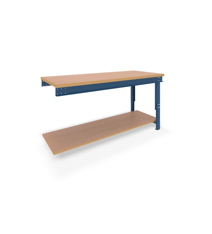 Etabli type B 650/1000x750x2000 - élément suivant avec tablette de fond