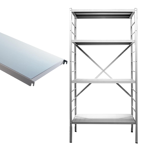 Basisrek 4 aluminium legborden