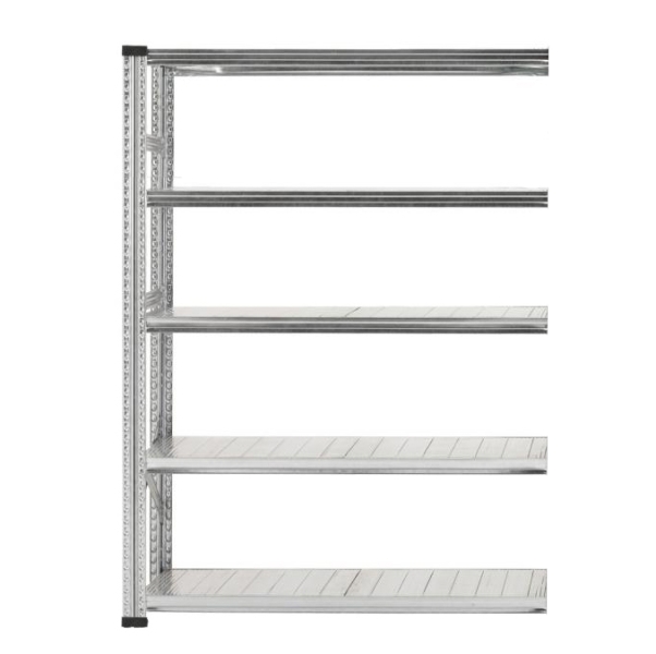 Aanbouwrek 5 niveaus gegalvaniseerde legborden