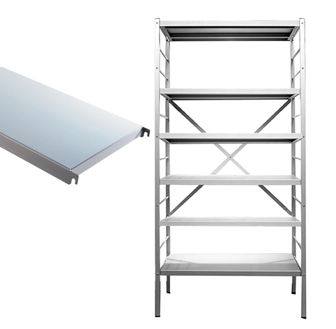 Basisrek 6 aluminium legborden