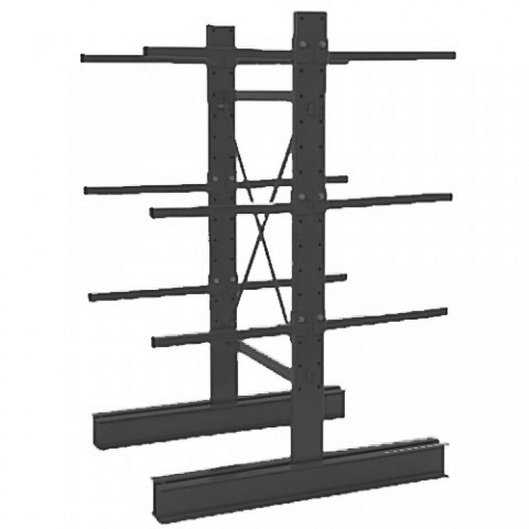 Basisrek Dubbelzijdig- voet + 3 draagarmen