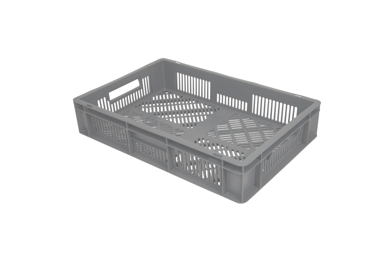 Euronormbak 600x400x120, bodem en zijwanden open