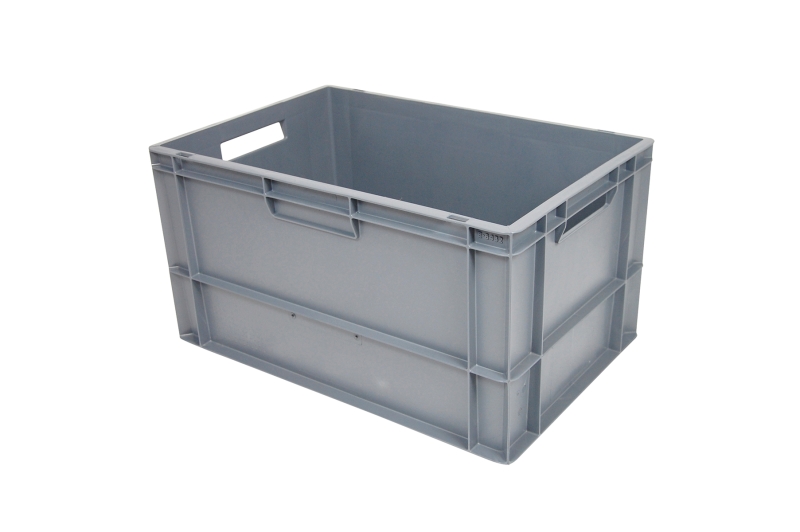 Euronormbak 600x400x320, bodem en wanden gesloten, bolle bodem