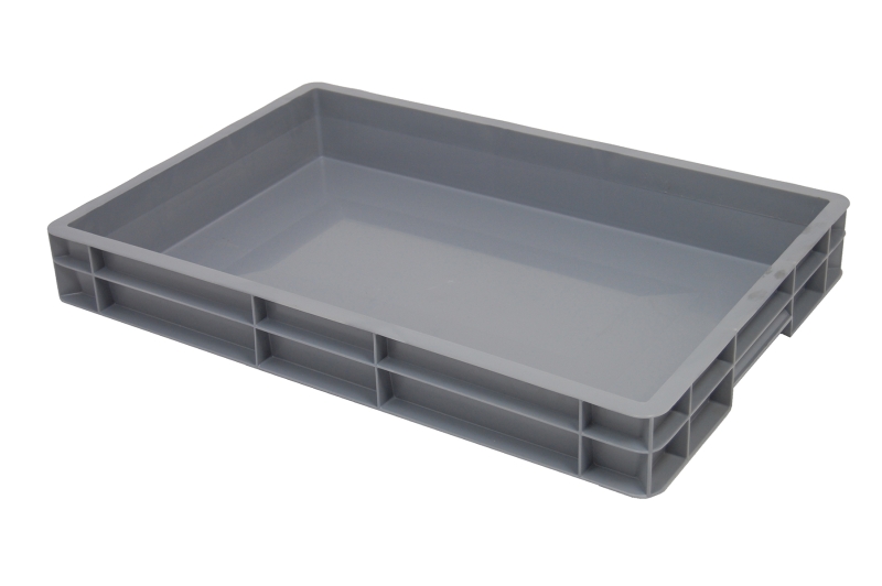 Euronormbak 600x400x80, bodem en zijwanden gesloten