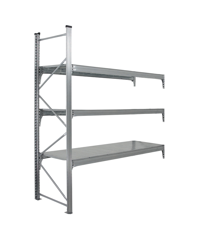 3 niveaus gegalvaniseerde legvlakken verzonken in gegalvaniseerde liggers 