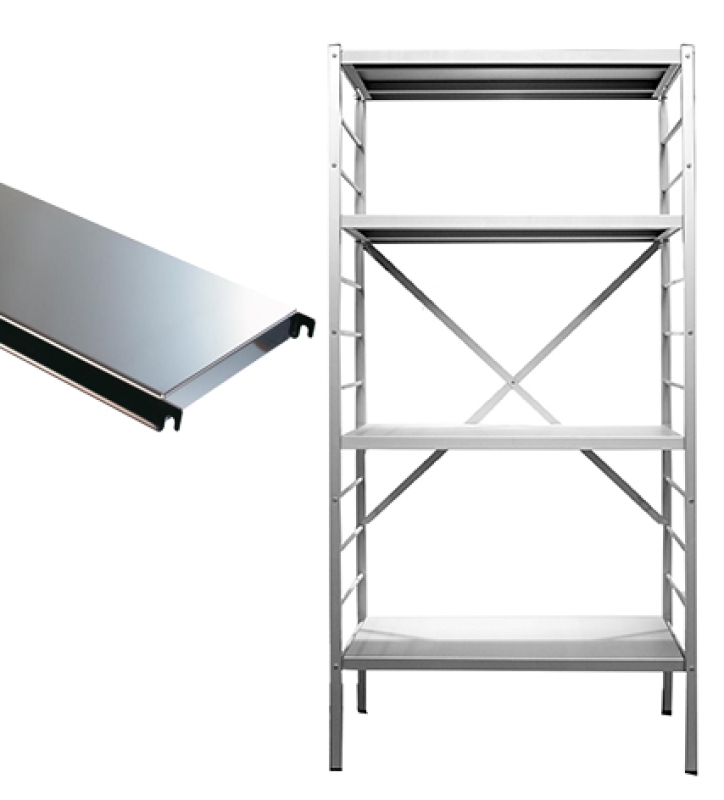 4 legborden inox