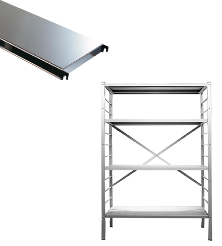 4 legborden inox
