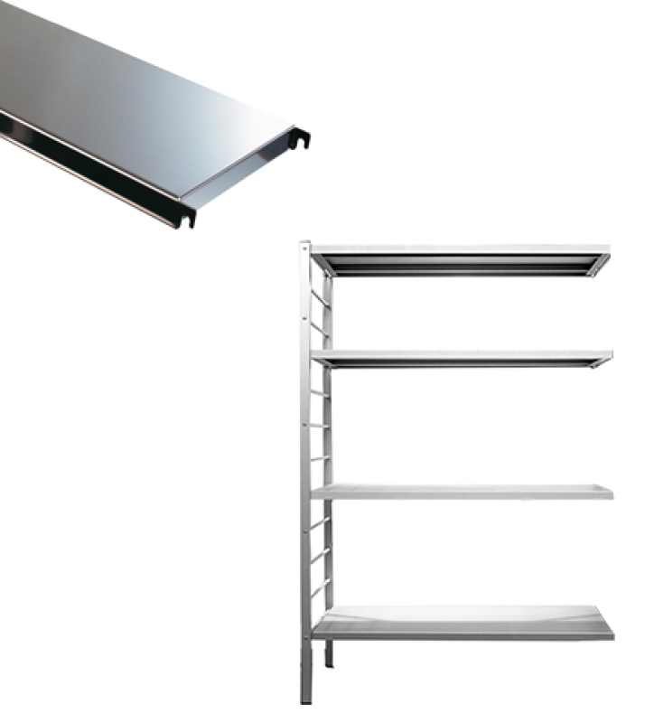 4 legborden inox