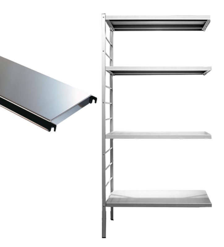 4 legborden inox