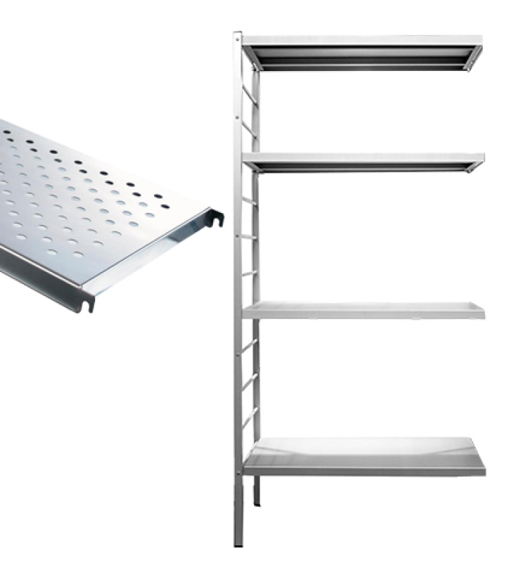 4 perfo legborden inox