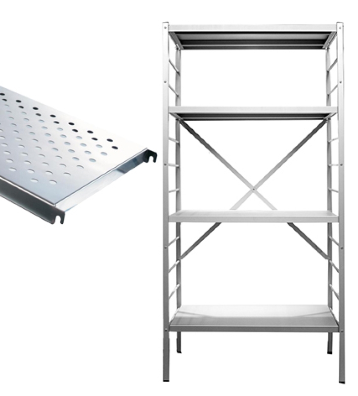 4 perfo legborden inox