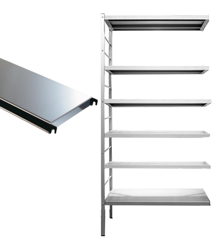6 legborden inox