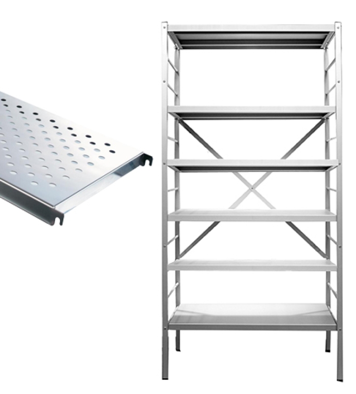 6 perfo legborden inox