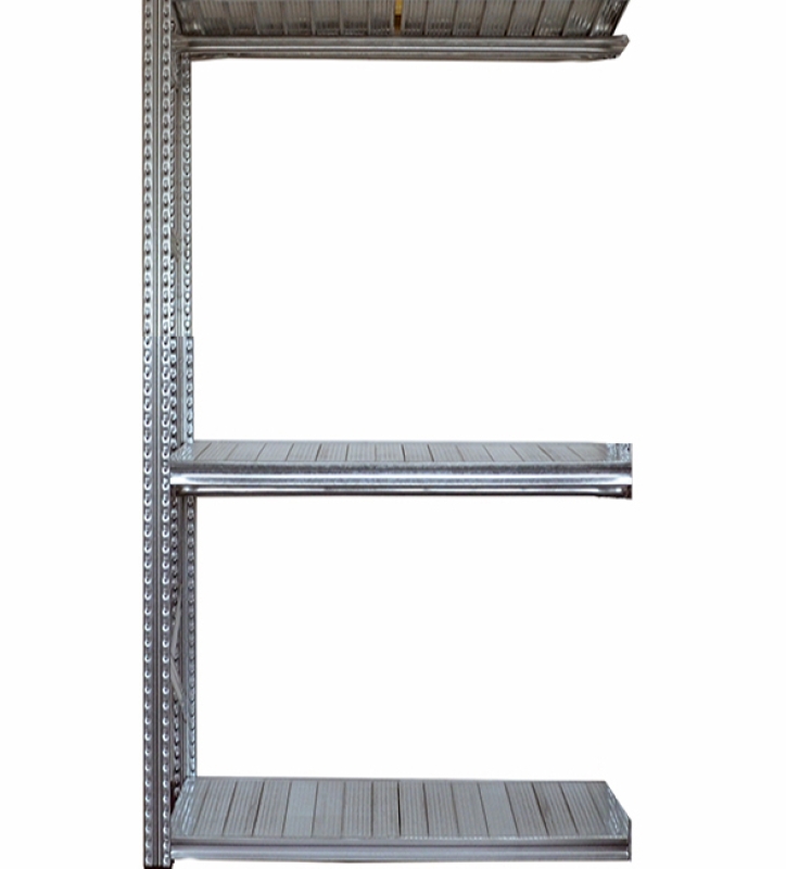 Centrale ophanging
2 niveaus confectiestangen
3 niveaus legborden
