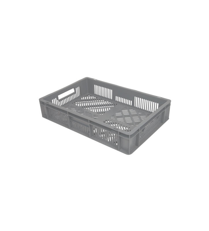Euronormbak 600x400x120, bodem en zijwanden open