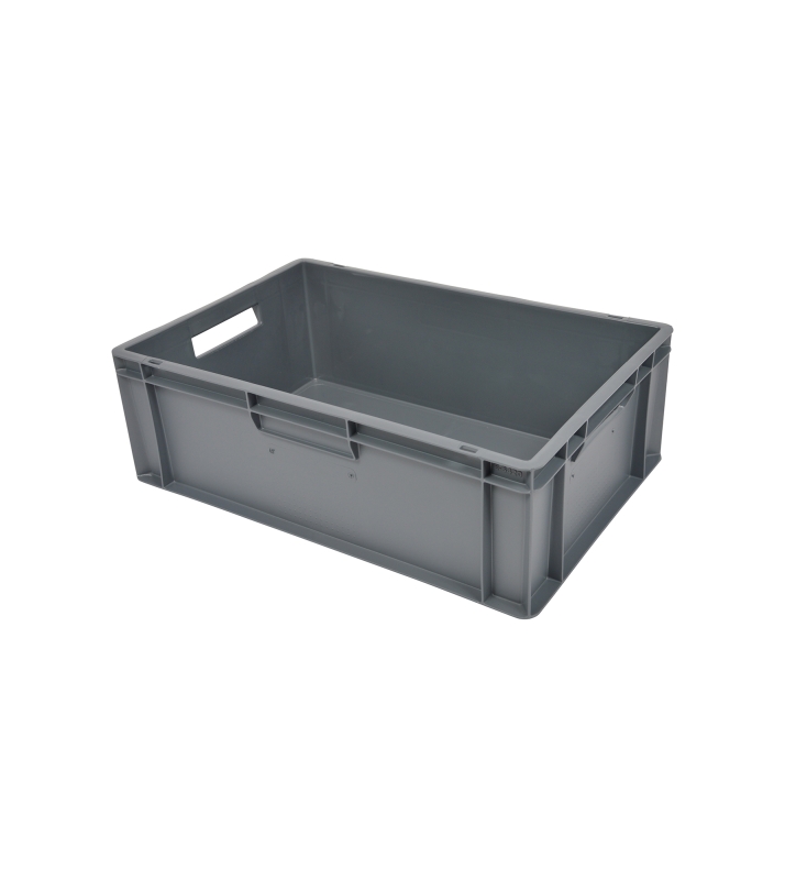 Euronormbak 600x400x200, bodem en wanden gesloten, bolle bodem