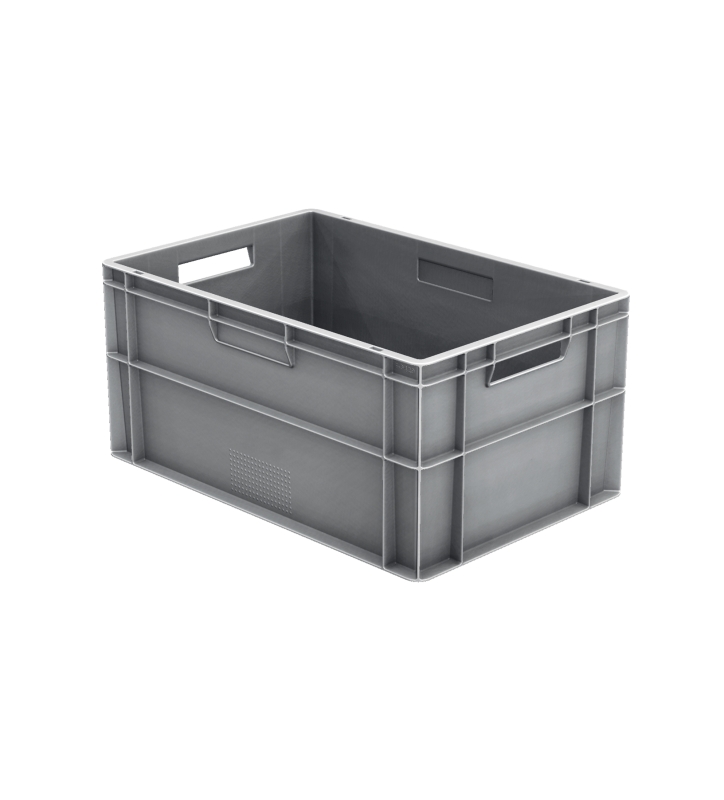Euronormbak 600x400x290, bodem en wanden gesloten, bolle bodem