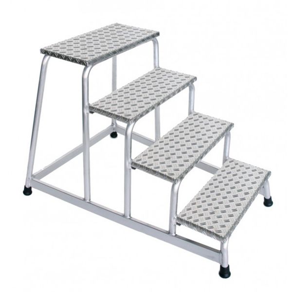 Plateautrap - 4 treden - werkhoogte 2800 mm