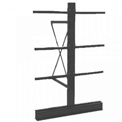 Bandenrekken voor 40FT container 2x(11x1050 mm).  Incl. 6 bandenwagens voor de middengang.